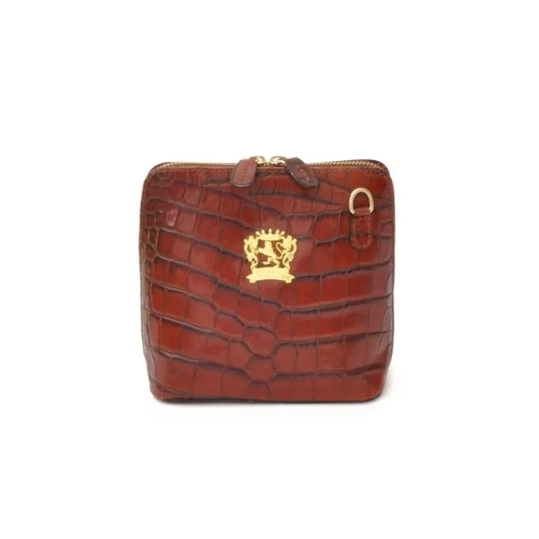 Mała listonoszka damska skórzana z wzorem. "Volterra" K467