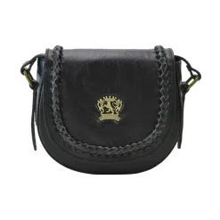 Mała listonoszka skórzana damska z klapą "Torri"