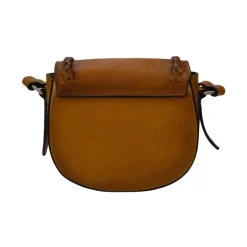 Mała listonoszka skórzana damska z klapą "Torri"