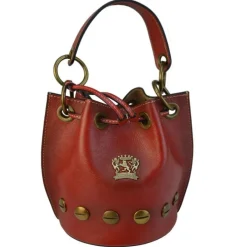 Mała skórzana listonoszka z ćwiekami CH