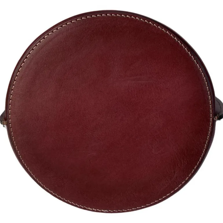 Mała skórzana listonoszka z ćwiekami CH