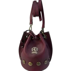 Mała skórzana listonoszka z ćwiekami CH