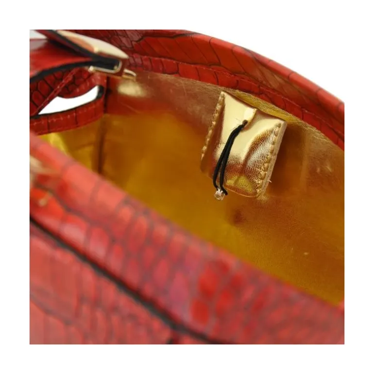 Mała torebka skórzana z tłoczonym wzorem "Lady Brunelleschi" K120/N