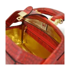 Mała torebka skórzana z tłoczonym wzorem "Lady Brunelleschi" K120/N