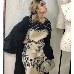 Mała torebka skórzana z tłoczonym wzorem "Lady Brunelleschi" K120/N