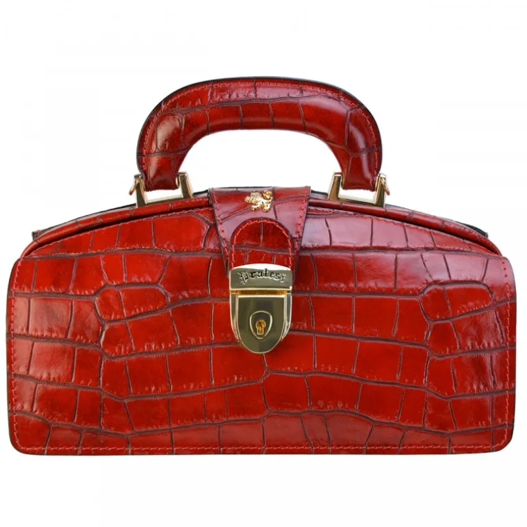 Mała torebka skórzana z tłoczonym wzorem "Lady Brunelleschi" K120/N