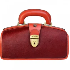 Mała torebka ze skóry ze zwierzęcymi wstawkami z przodu i z tyłu. "Lady Brunelleschi" C120N