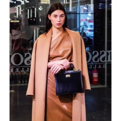 Mała torebka ze skóry ze zwierzęcymi wstawkami z przodu i z tyłu. "Anna Maria Luisa de' Medici"