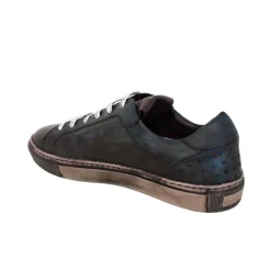 Męskie dwukolorowe skórzane trampki "Val d'Orcia"