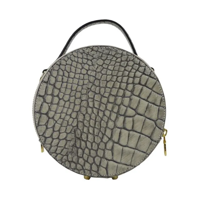 Owalna mała torebka skórzana damska "Troghi" K