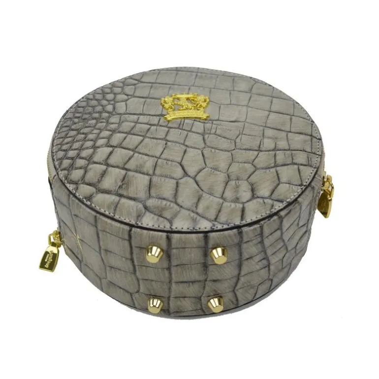 Owalna mała torebka skórzana damska "Troghi" K