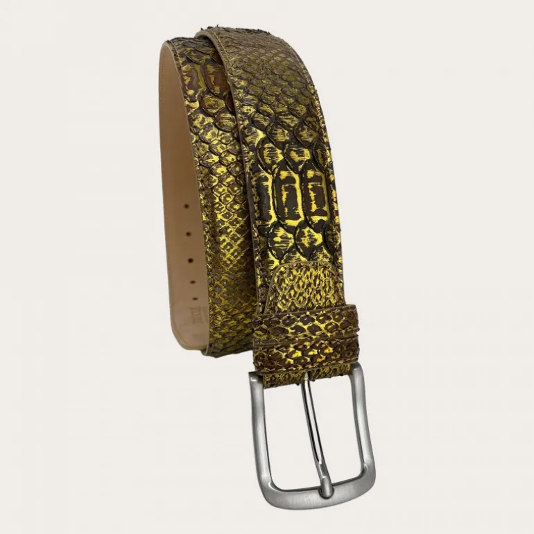 Pasek z prawdziwej skóry pytona Back Cut. ORO2