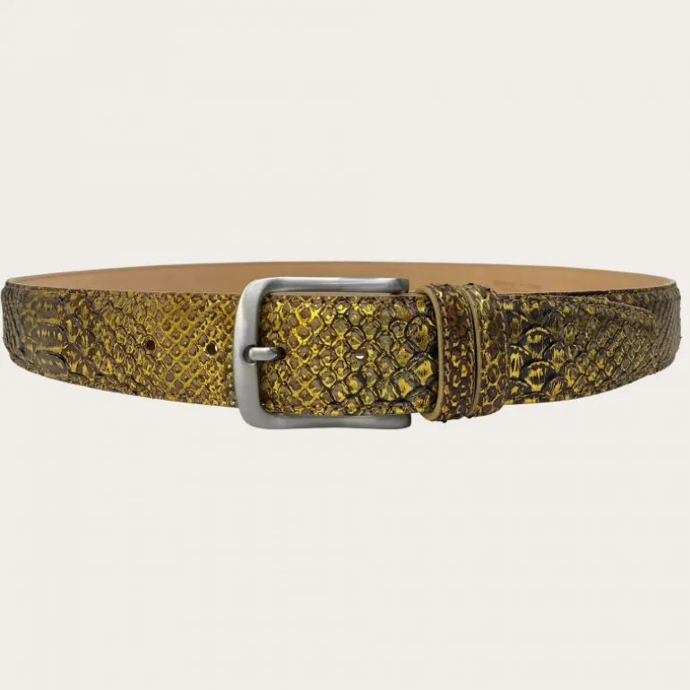 Pasek z prawdziwej skóry pytona Back Cut. ORO2