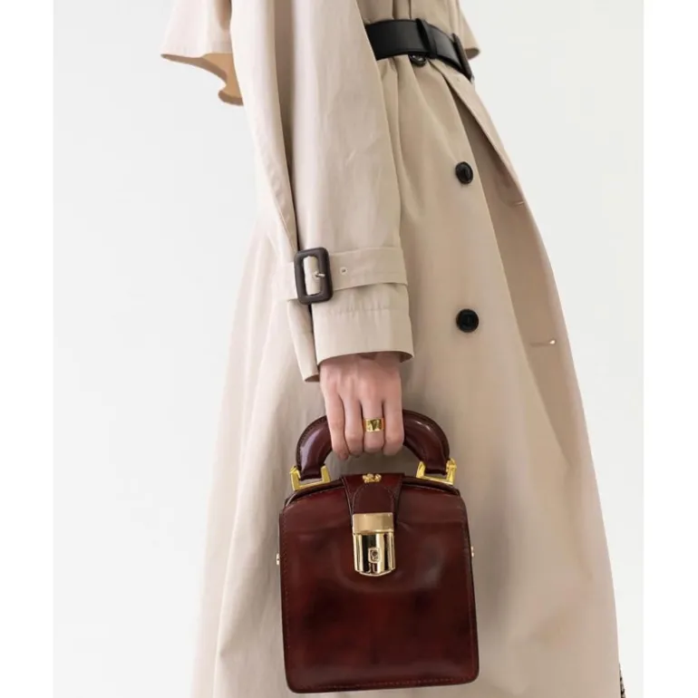 Piękna skórzana Listonoszka Damska "Miss Brunelleschi" R120/27/L