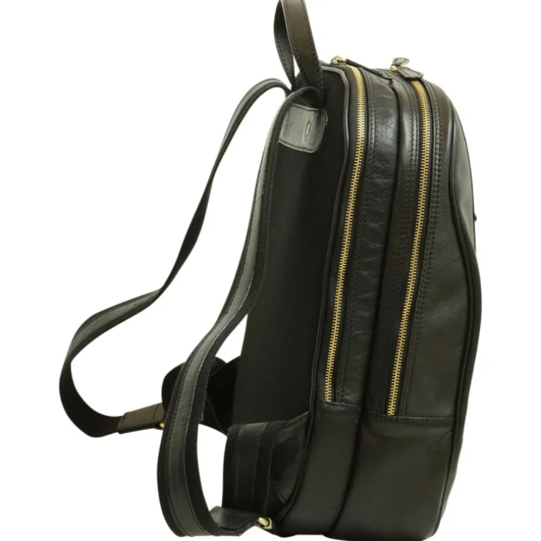 Piękny plecak skórzany na komputer 13" Nowy Sącz Czarny