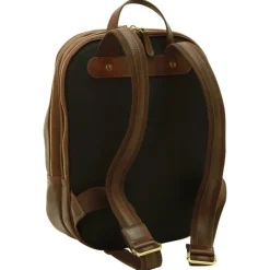 Piękny plecak skórzany na komputer 13" Nowy Sącz Brązowy ciemny