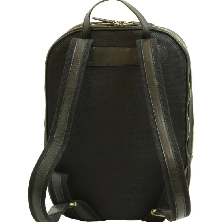 Piękny plecak skórzany na komputer 13" Nowy Sącz Czarny