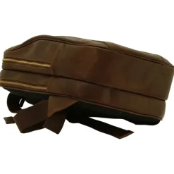 Piękny plecak skórzany na komputer 13" Nowy Sącz Brązowy ciemny