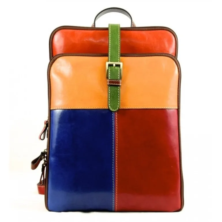 Plecak skórzany damski "Pontina Multicolor"