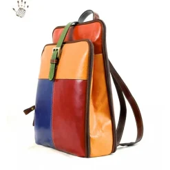 Plecak skórzany damski "Pontina Multicolor"
