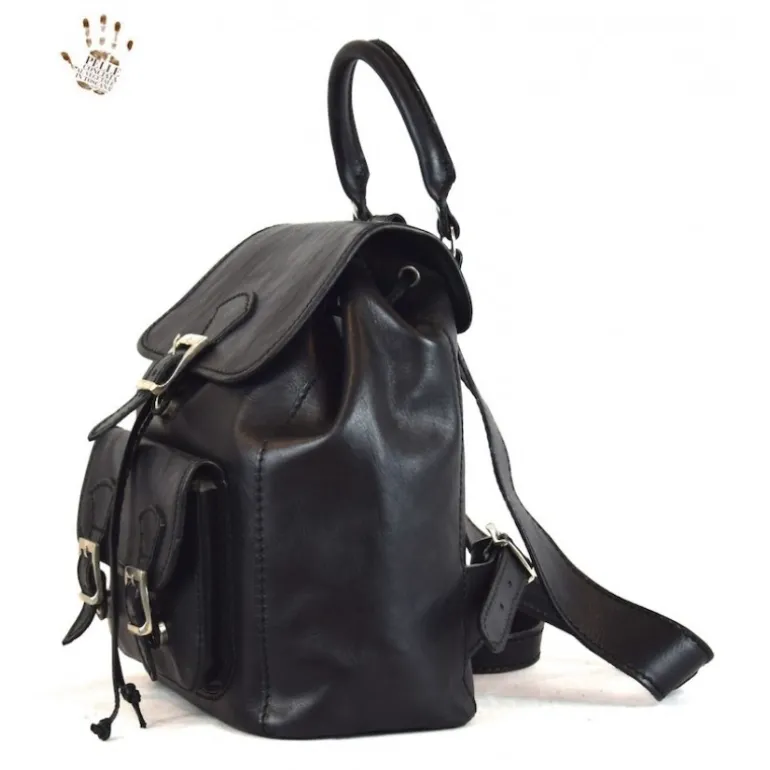 Plecak skórzany damski "Aurelia" Czarny