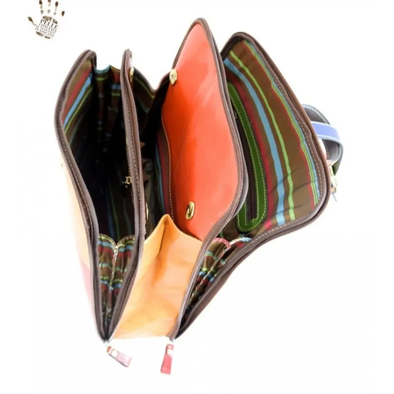 Plecak skórzany damski "Pontina Multicolor"