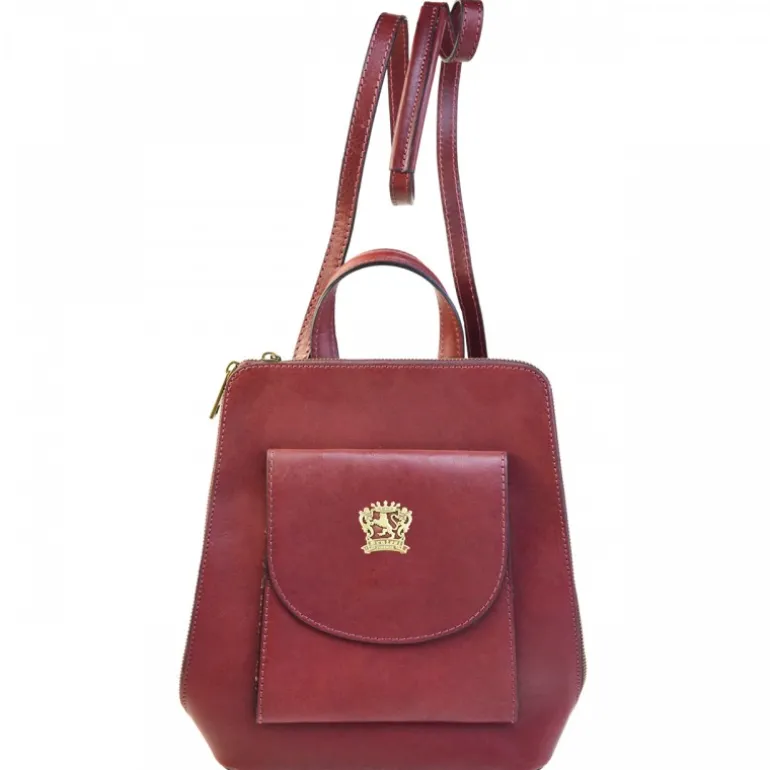 Plecak-torbebka z prawdziwej włoskiej skóry