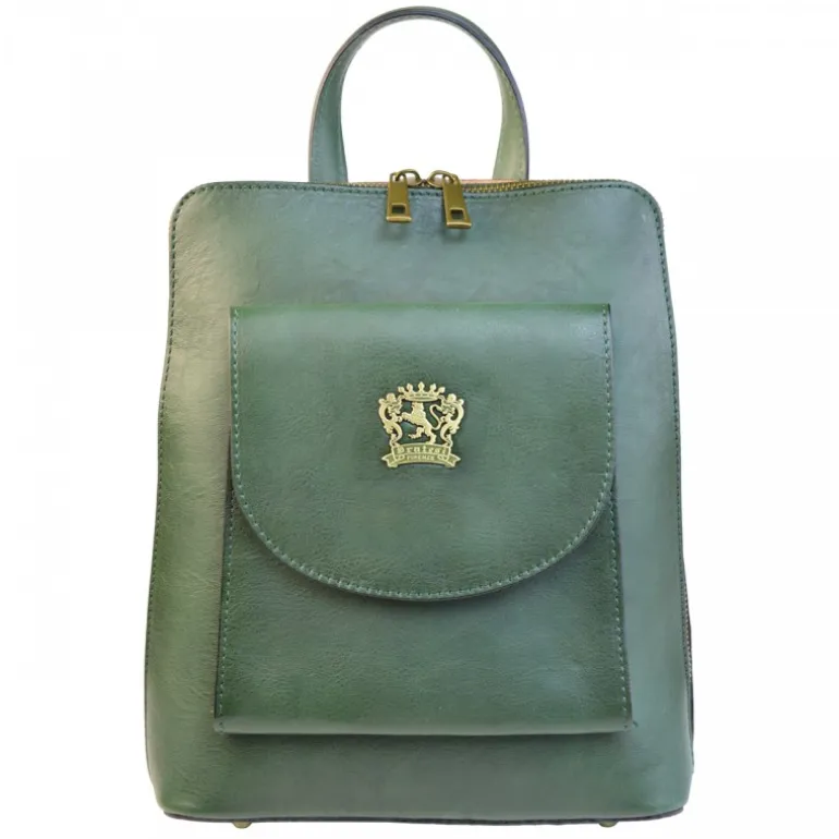 Plecak-torbebka z prawdziwej włoskiej skóry