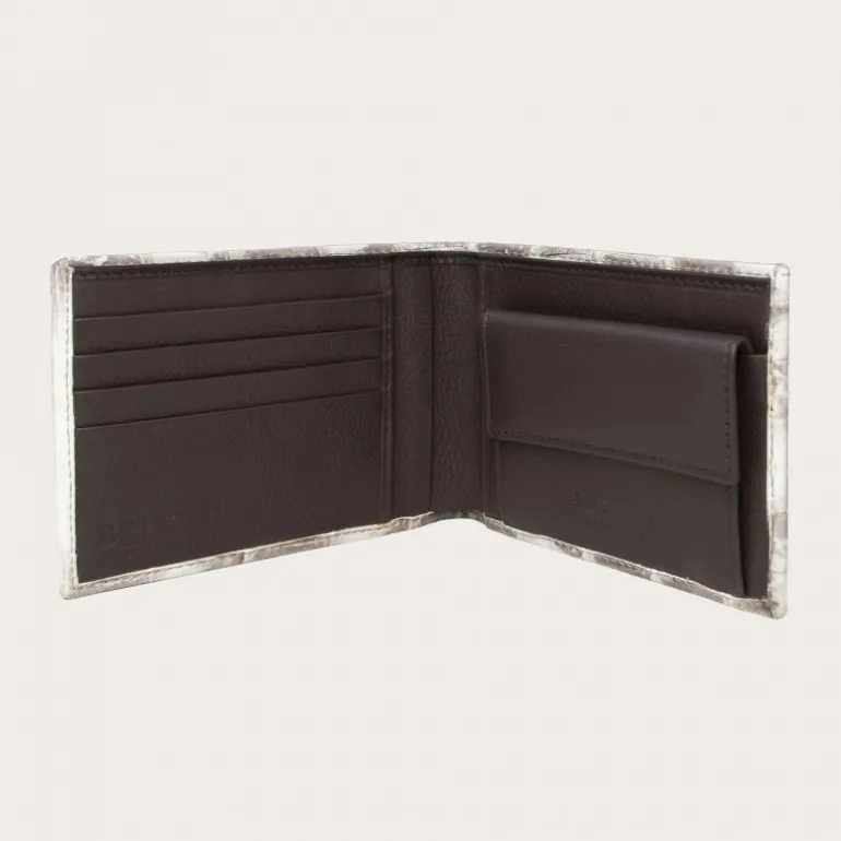 Porfele Krokodyl z kieszonką na monety BI