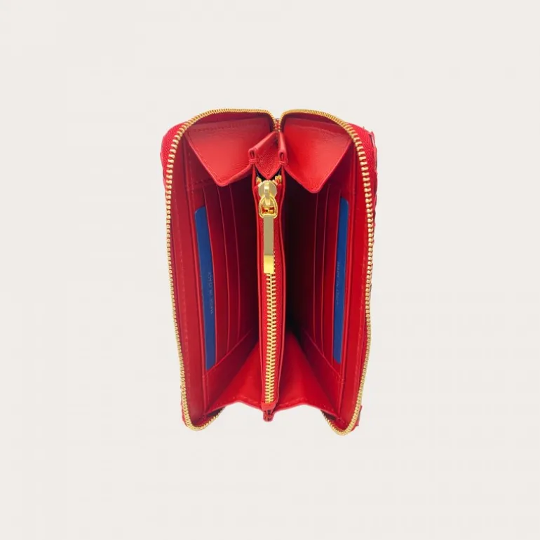 Portfel Damski Skóra z Pytona Rosso