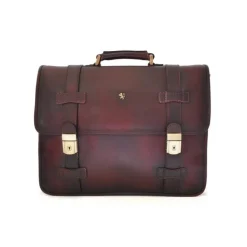 Praktyczna teczka z włoskiej skóry "Vallombrosa" B500