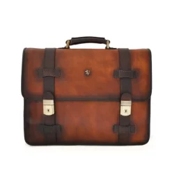 Praktyczna teczka z włoskiej skóry "Vallombrosa" B500