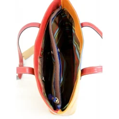 Przepiękna torebka damska skórzana "Corte dei Butteri" Multicolor