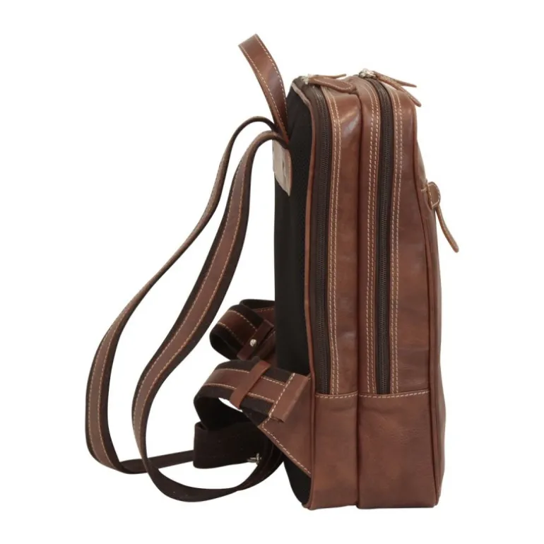 13" plecak na komputer z miękkiej cielęcej skóry "Pulawy" BR