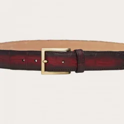 Ręcznie wykonany pasek z prawdziwego ogona krokodyla RO