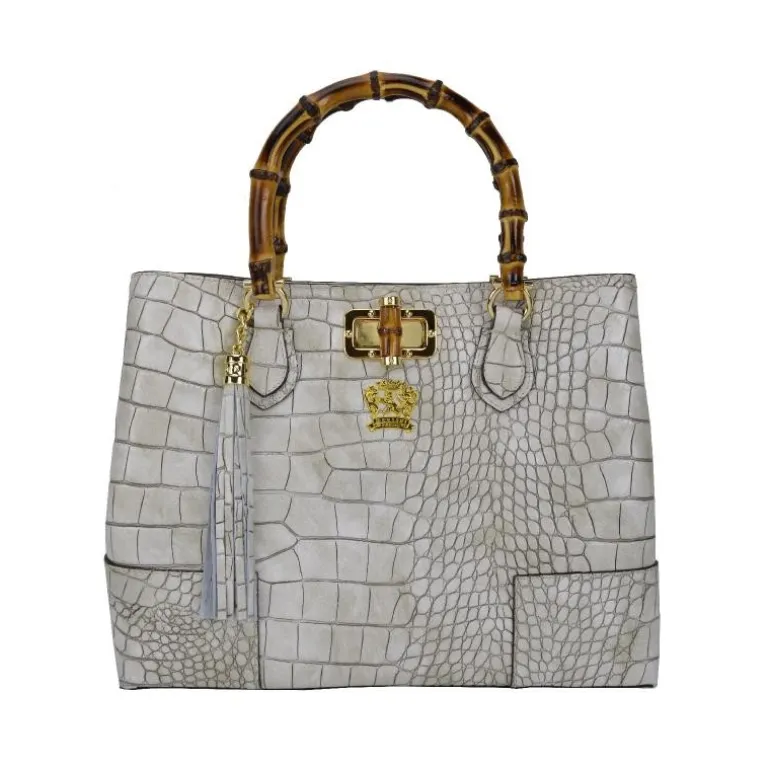 Średnia kuferek skórzana ze zwierzęcym motywem. "Sarteano" K