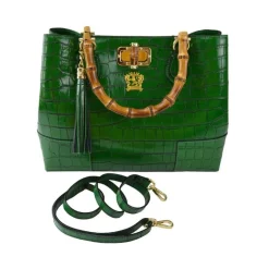 Średnia kuferek skórzana ze zwierzęcym motywem. "Sarteano" K