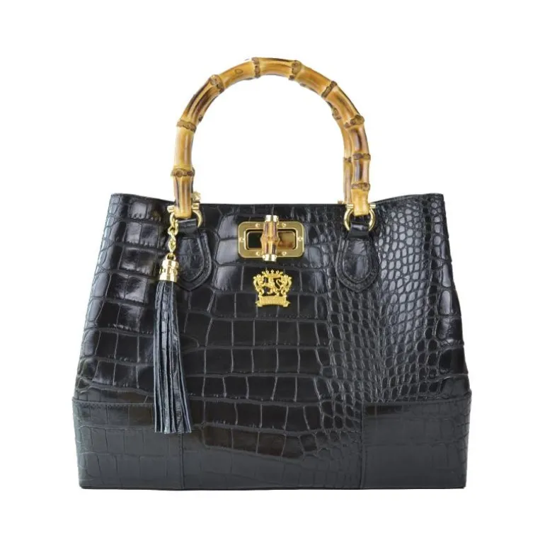 Średnia kuferek skórzana ze zwierzęcym motywem. "Sarteano" K