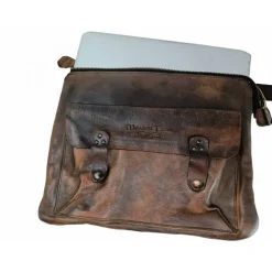 Skórzana torba na laptopa 14" przystosowana do trolley CZ