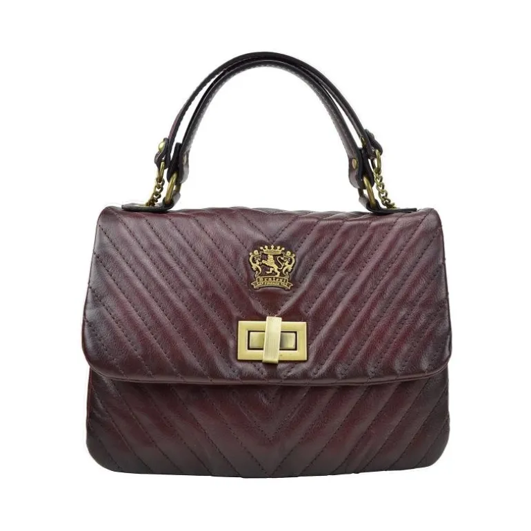 Skórzana torebka damska z wzorem. "Pian d'Alma"