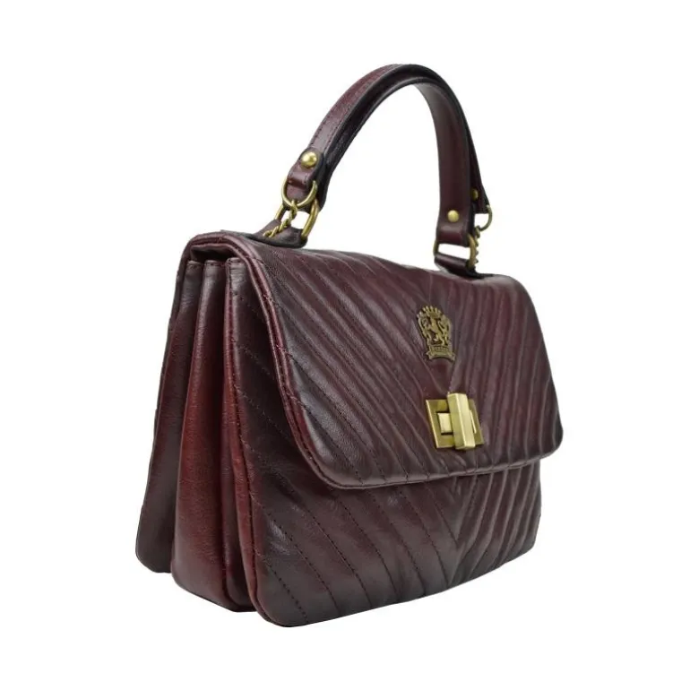 Skórzana torebka damska z wzorem. "Pian d'Alma"