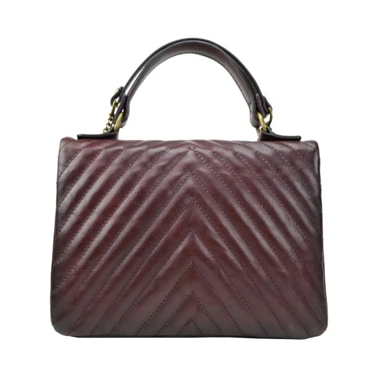 Skórzana torebka damska z wzorem. "Pian d'Alma"