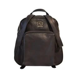 Skórzany damski plecak o zaokrąglonych liniach ​wyposażony "Sirmione"