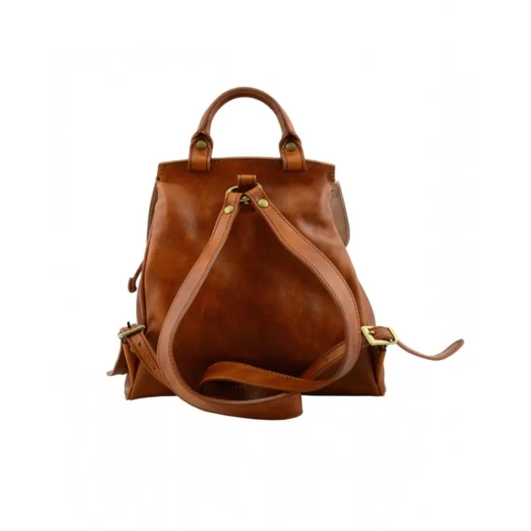 Skórzany damski plecak w stylu vintage KO