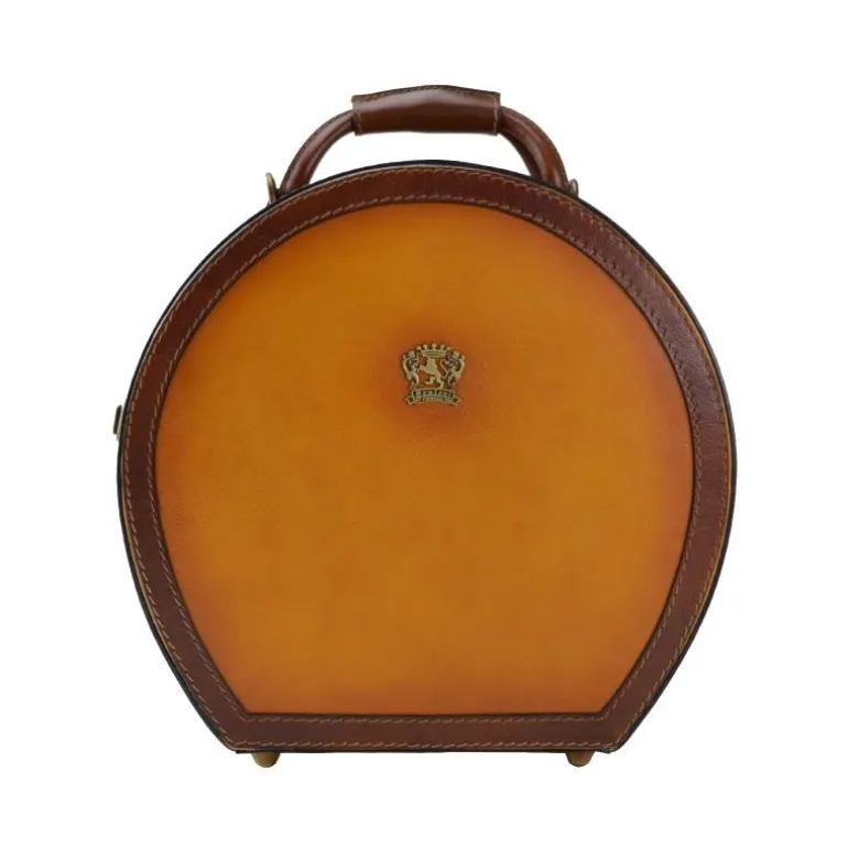 Skrzynka na Kapelusz ze skóry, średni