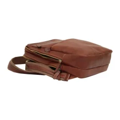 Sportowy plecak na laptopa z miękkiej skóry cielęcej "Baltico" Brązowy