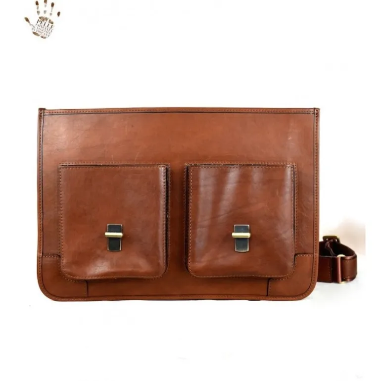 Teczka plecak skórzana "Torre Alta"