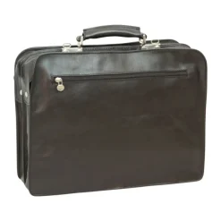 Teczka z uchwytami na parasole z licowej skóry cielęcej "Olsztyn" CZARNY