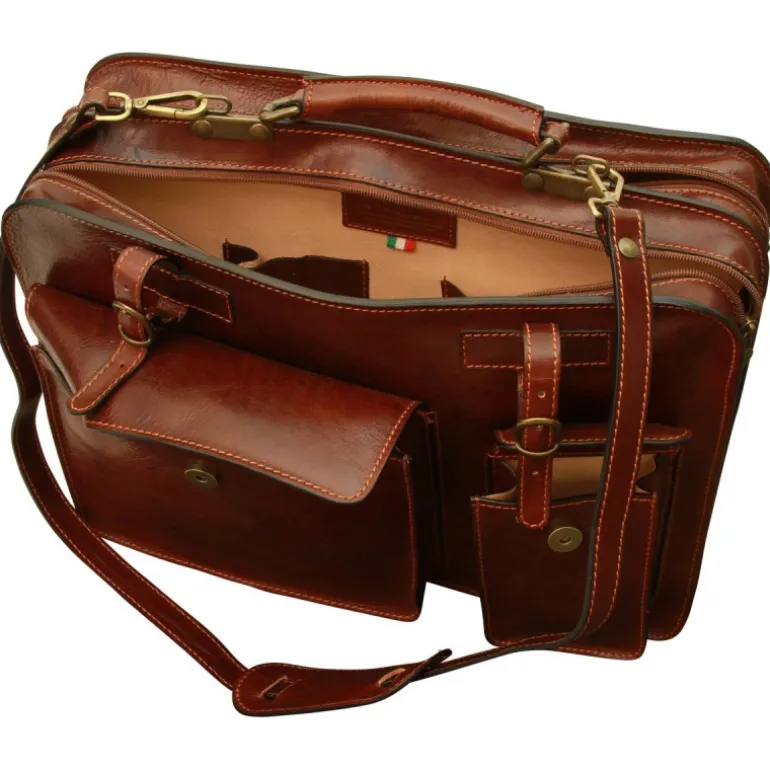 Teczka z uchwytami na parasole z licowej skóry cielęcej "Olsztyn"