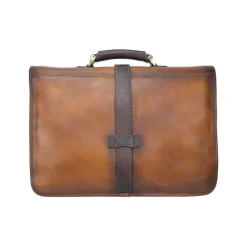 Teczka z włoskiej skóry garbowanej roślinnie "Pratomagno" B459